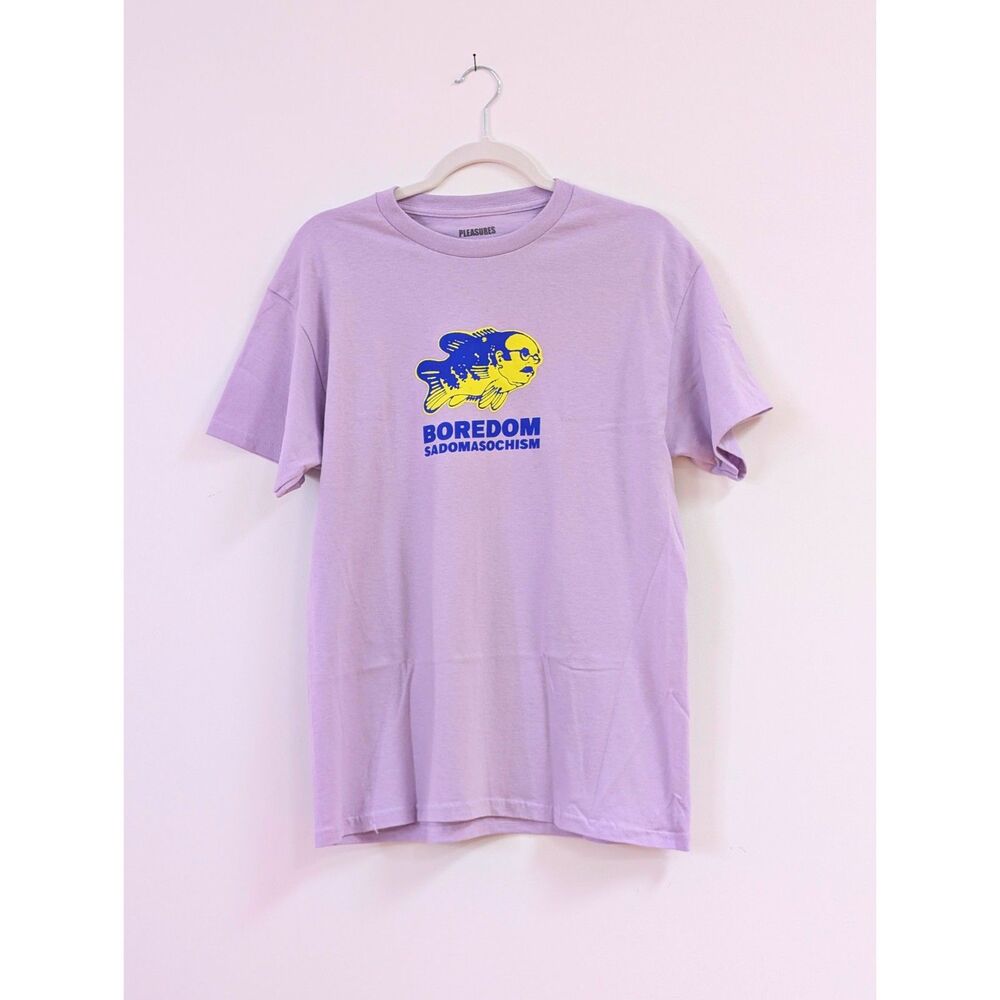 Pleasures "Boredom Sadomasochism" Graphic T-Shirt - Lavender/Purple